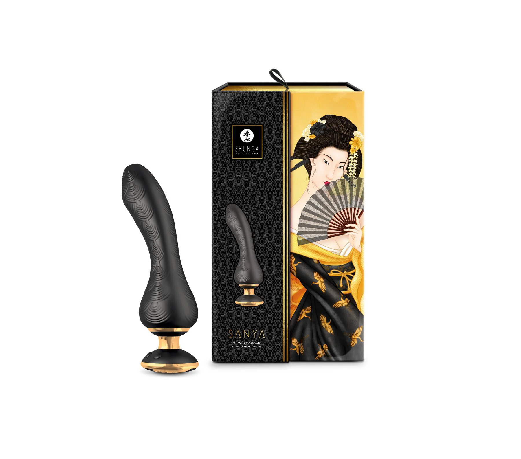 Вібратор для точки G Shunga Sanya Black, гнучкий стовбур - Зображення 6