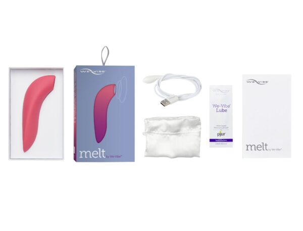 Вакуумний смарт-стимулятор для пар Melt by We-Vibe Coral, зручно поєднувати з проникним сексом - Зображення 7