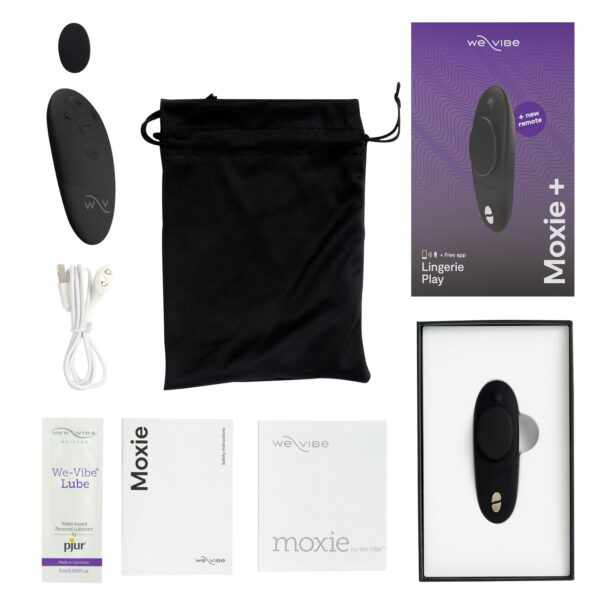 Смарт-вібратор у трусики We-Vibe Moxie+ Satin Black, оновлений пульт ДК - Зображення 2