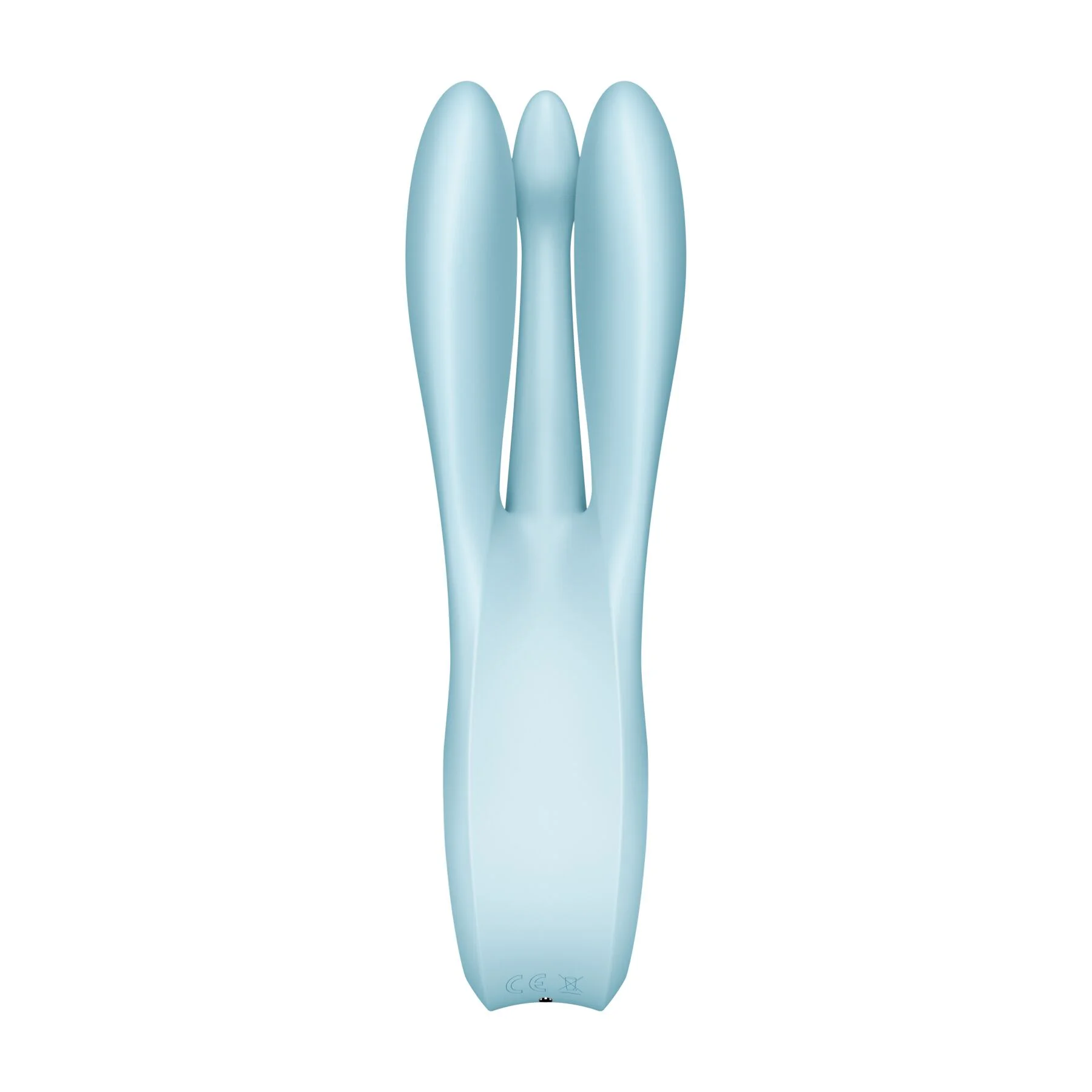 Кліторальний вібратор Satisfyer Threesome 1 Light Blue з трьома гнучкими пальчиками - Зображення 4