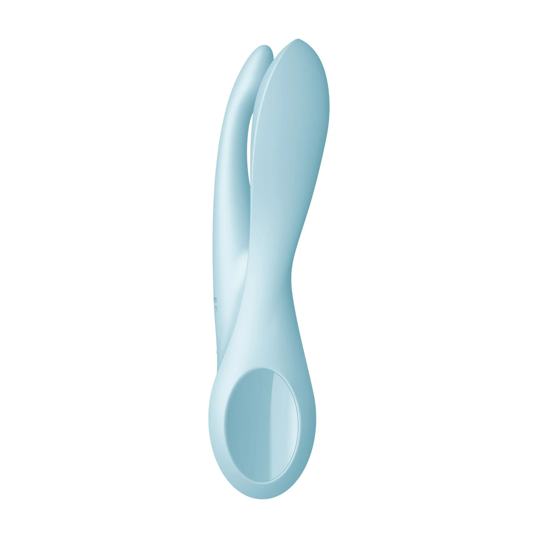 Кліторальний вібратор Satisfyer Threesome 1 Light Blue з трьома гнучкими пальчиками - Зображення 3