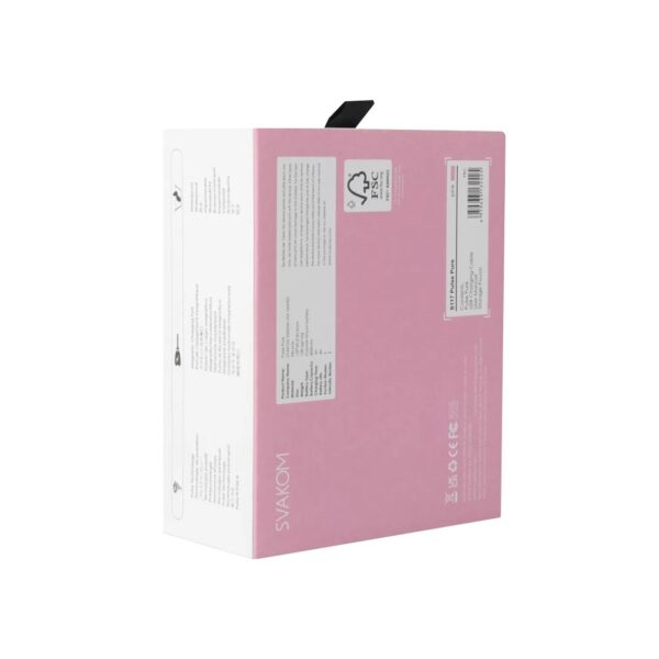 Вакуумний кліторальний стимулятор Svakom Pulse Pure Pale Pink, 5 режимів, 5 інтенсивностей у кожному - Зображення 9