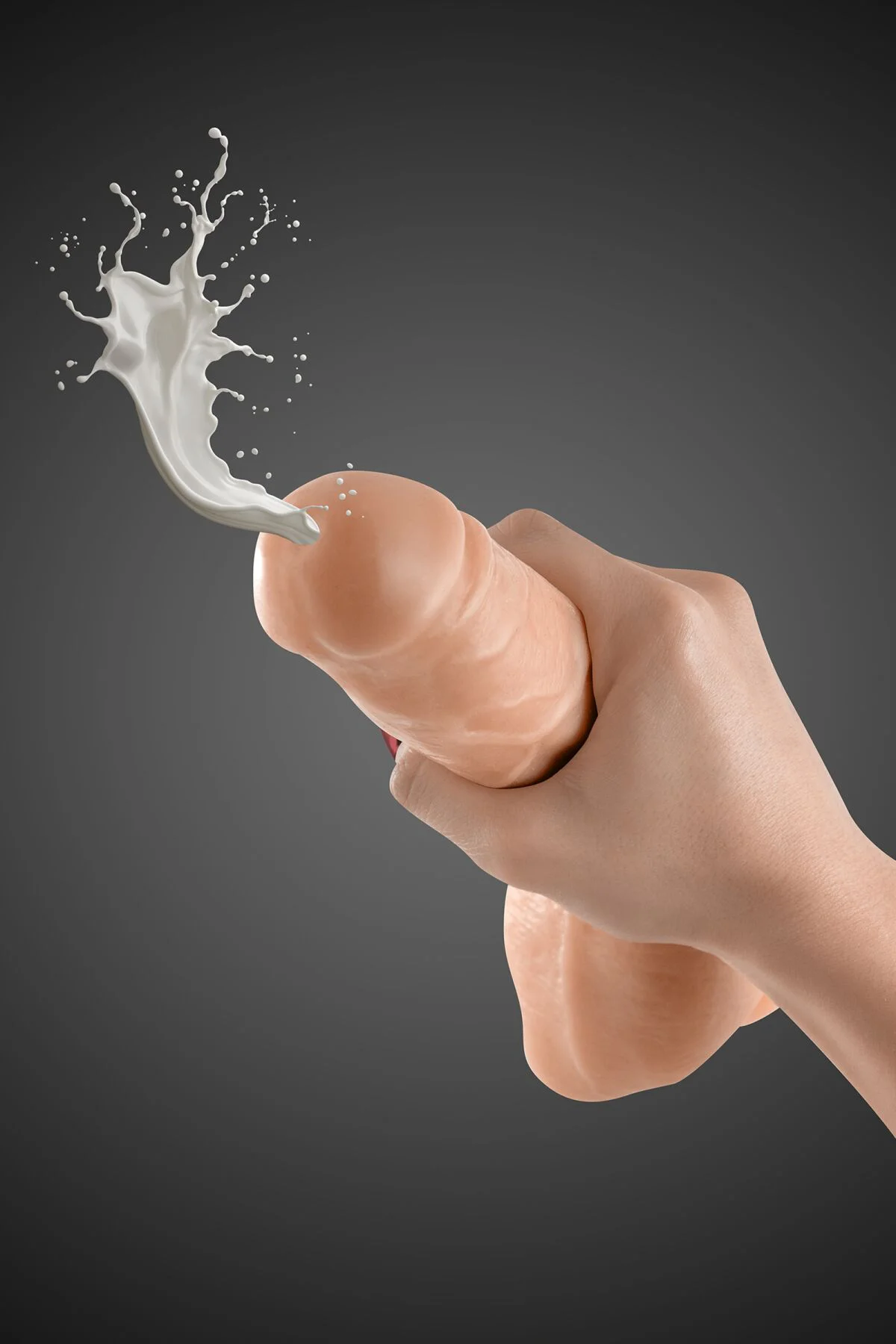 Фалоімітатор, що кінчає, Real Body — Cum Roby: довжина 23 см, діам. 4,2 см, ТРЕ, присоска - Зображення 2