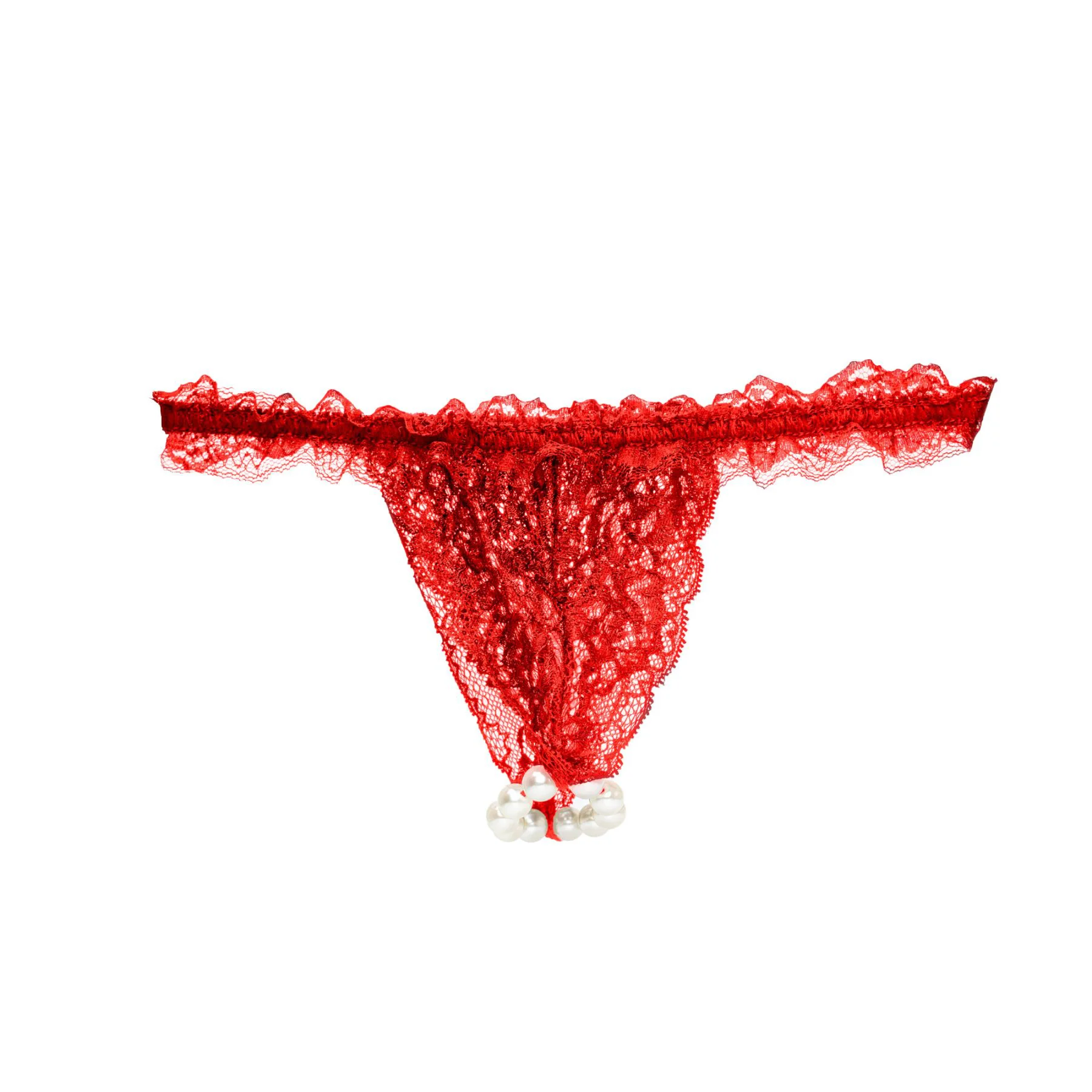 Набір Intt BRAZILIAN PANTY RED з полуничним лубрикантом