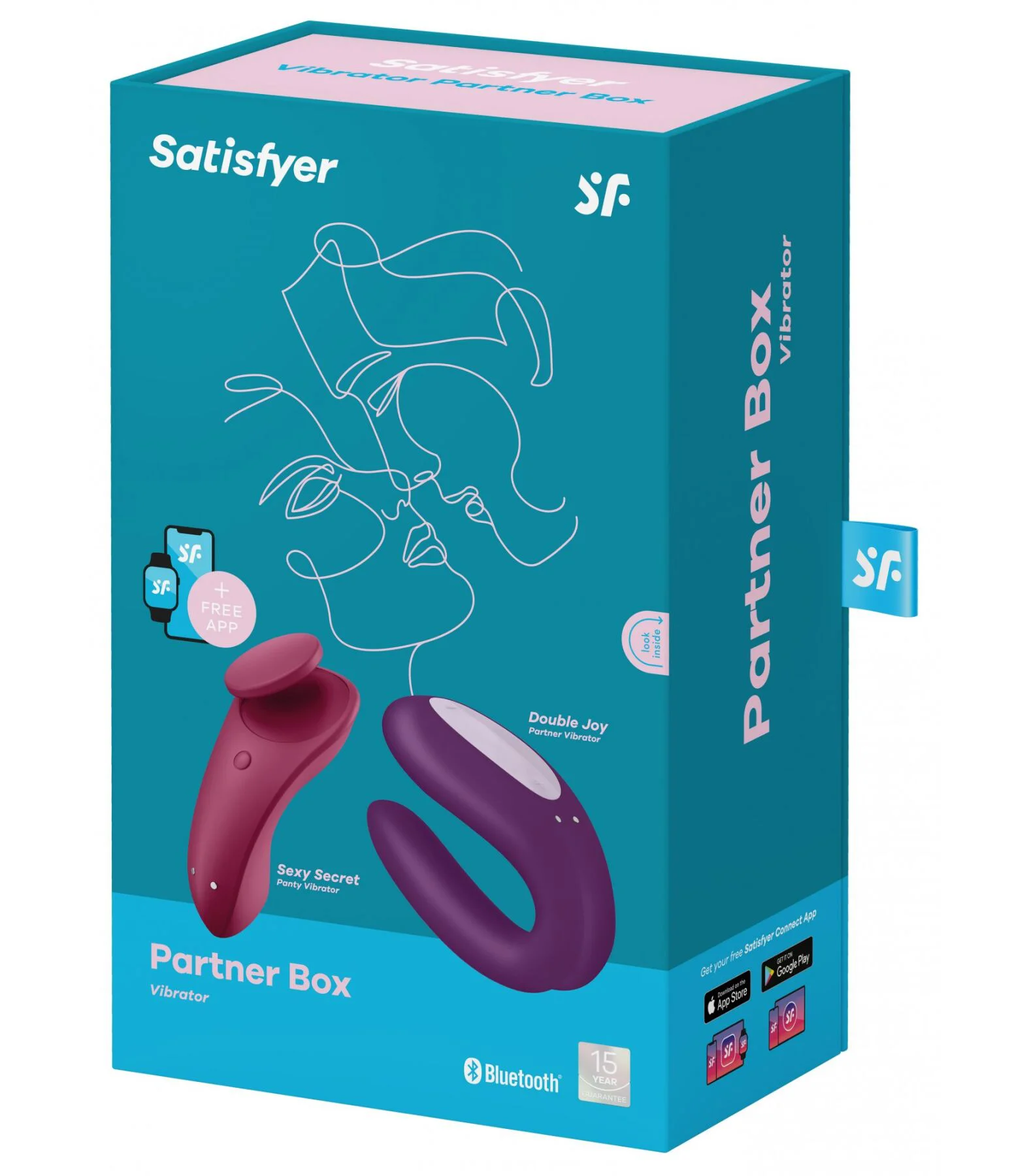 Набір Satisfyer Partner Box 1 (вібратор для пар Double Joy + вібратор у трусики Sexy Secret) - Зображення 8