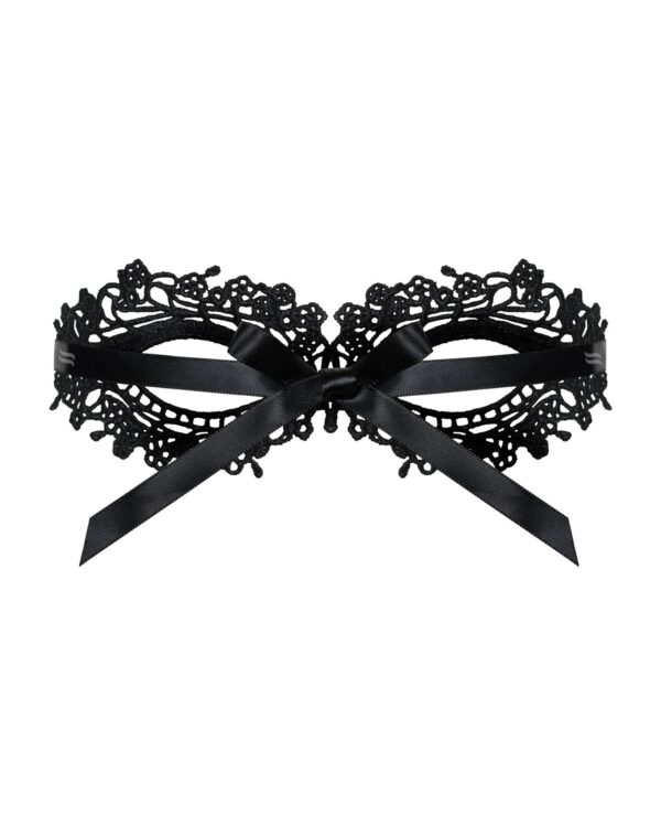 (SALE) Мереживна маска Obsessive A710 mask, єдиний розмір, чорна - Зображення 3