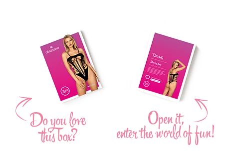 Бодістокінг із поперечними вирізами Obsessive B122 teddy S/M/L, чорний - Зображення 7