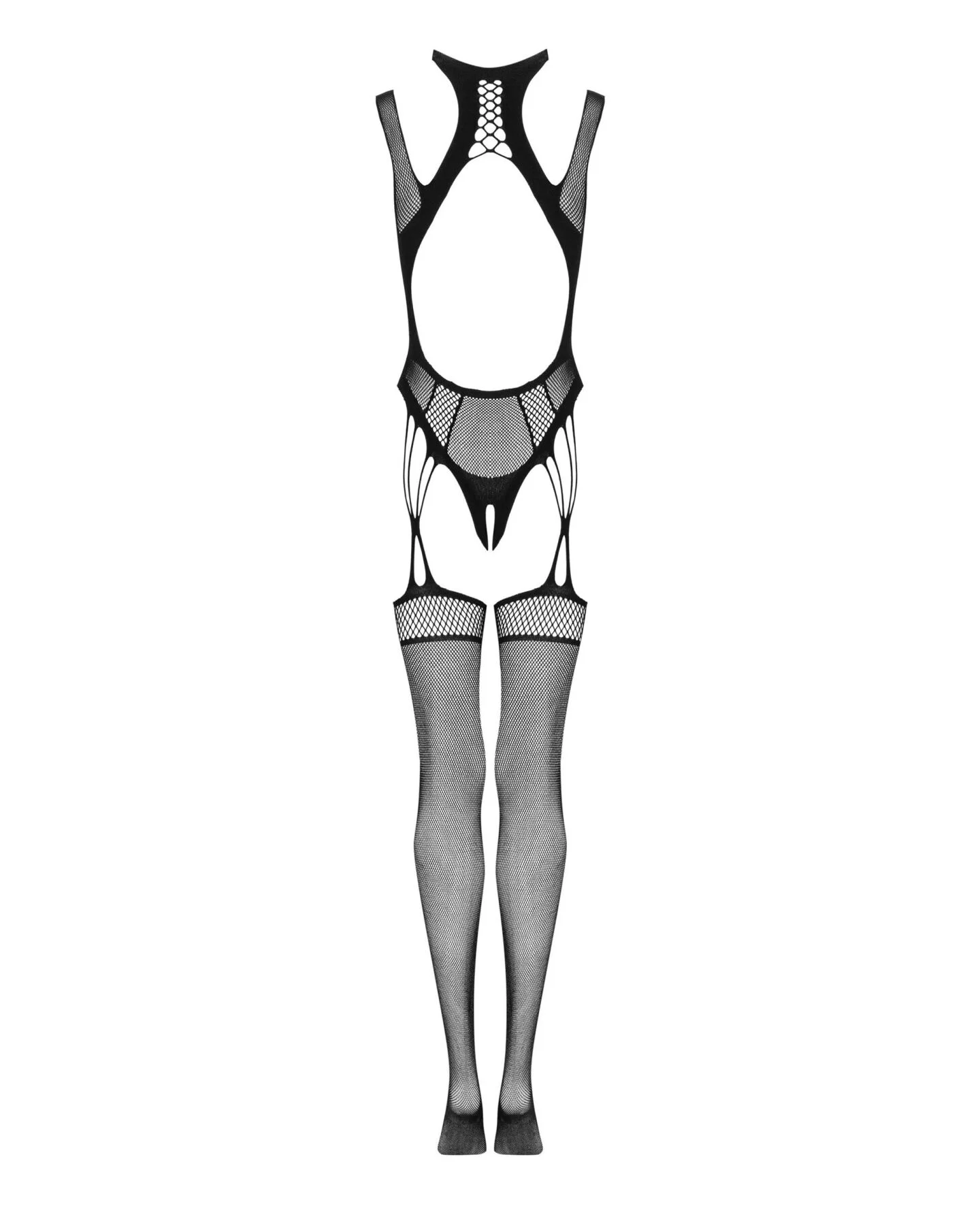 Ажурний бодістокінг Obsessive G327 чорний S/M/L комбінезон - Зображення 6