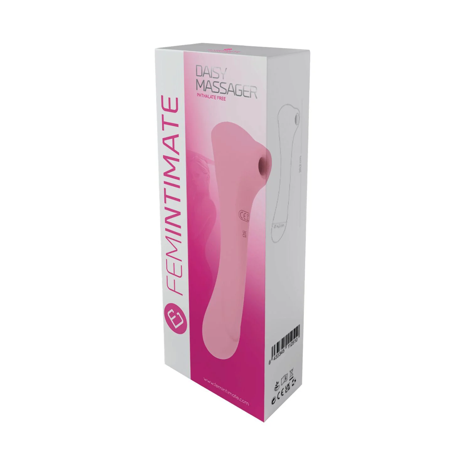 Вакуумний кліторальний стимулятор Femintimate Daisy Massager Pink - Зображення 5