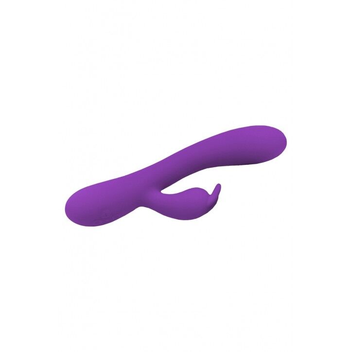 Вібратор-кролик Wooomy Gili-Gili Vibrator with Heat Purple, відросток з вушками, підігрів до 40°С - Зображення 2
