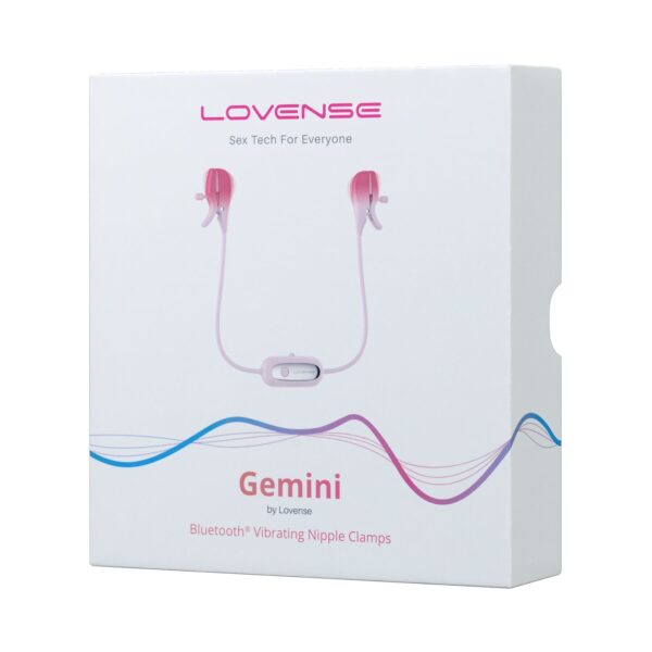 Смарт-вібратор для грудей Lovense Gemini, регулювання стискання соска, можна носити - Зображення 6