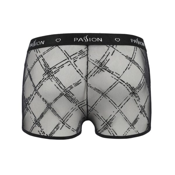 Чоловічі прозорі боксери Passion 032 SHORT JAMES XXL/XXXL Black, сітка - Зображення 6
