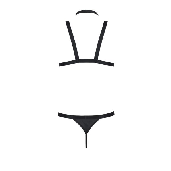 Комплект чоловічої білизни зі стреп Passion 039 SET ANDREW XXL/XXXL Black, стринги, шлейки - Зображення 6