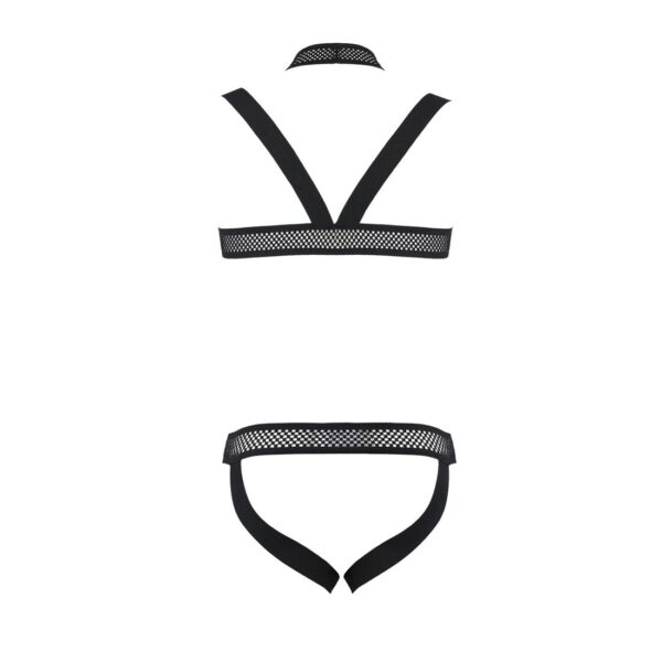 Комплект чоловічої білизни з кріпленнями Passion 043 JACOB XXL/XXXL Black, труси, шлейки - Зображення 6