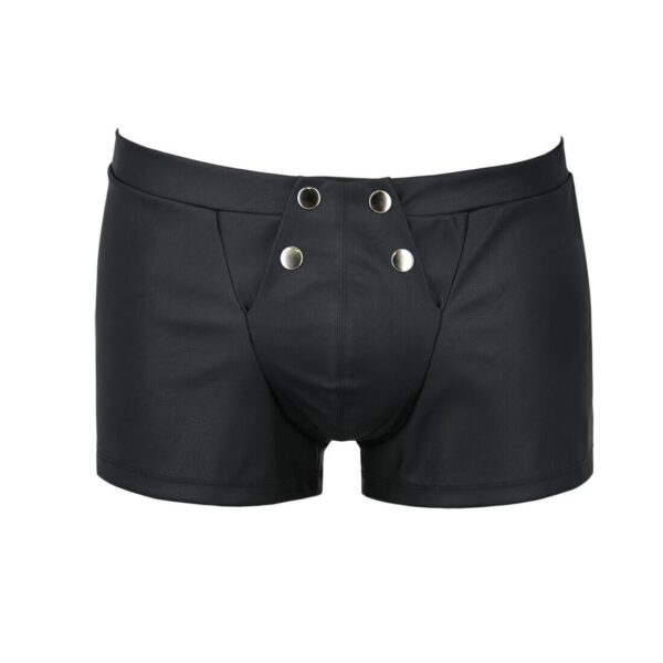 Чоловічі шкіряні боксери з клапаном Passion 050 SHORT PATRICK S/M Black - Зображення 5