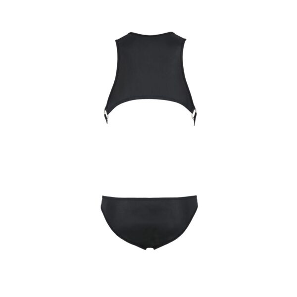 Чоловіче шкіряне боді Passion 056 ADAM L/XL Black, заклепки - Зображення 6