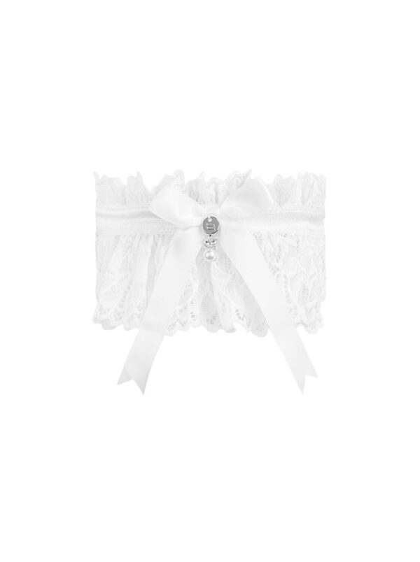 Ажурна підв’язка Obsessive Amor Blanco garter, white - Зображення 2