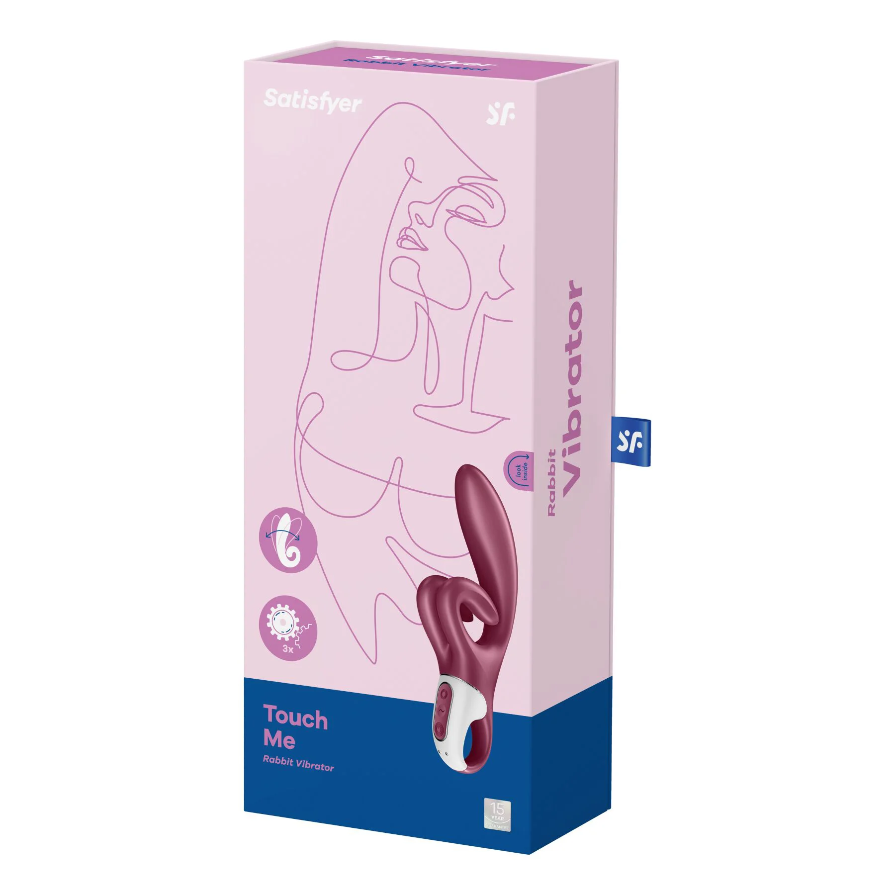 Вібратор-кролик Satisfyer Touch Me Red, подвійний відросток, 3 потужні мотори - Зображення 7