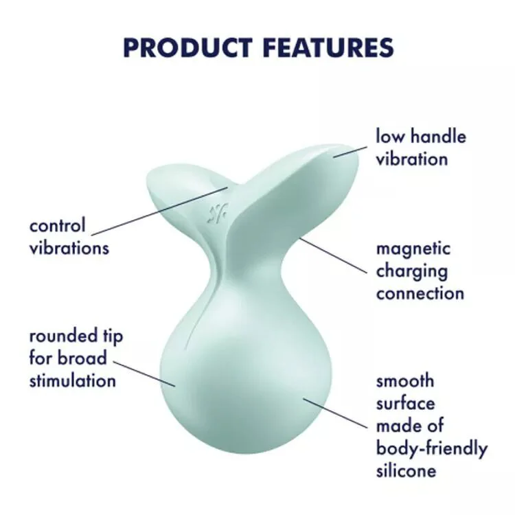 Мінівібромасажер Satisfyer Viva la Vulva 3 Mint - Зображення 7