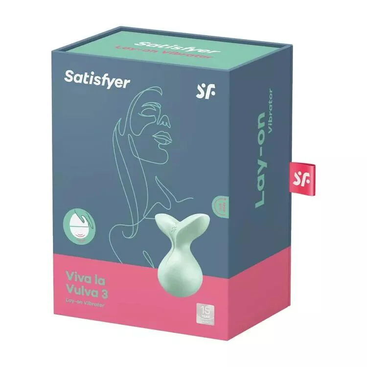 Мінівібромасажер Satisfyer Viva la Vulva 3 Mint - Зображення 6