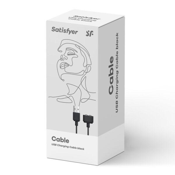 Зарядка (запасний кабель) для іграшок Satisfyer USB charging cable Black - Зображення 5
