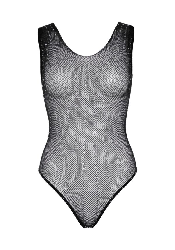 Leg Avenue Rhinestone fishnet bodysuit OS Black - Зображення 5