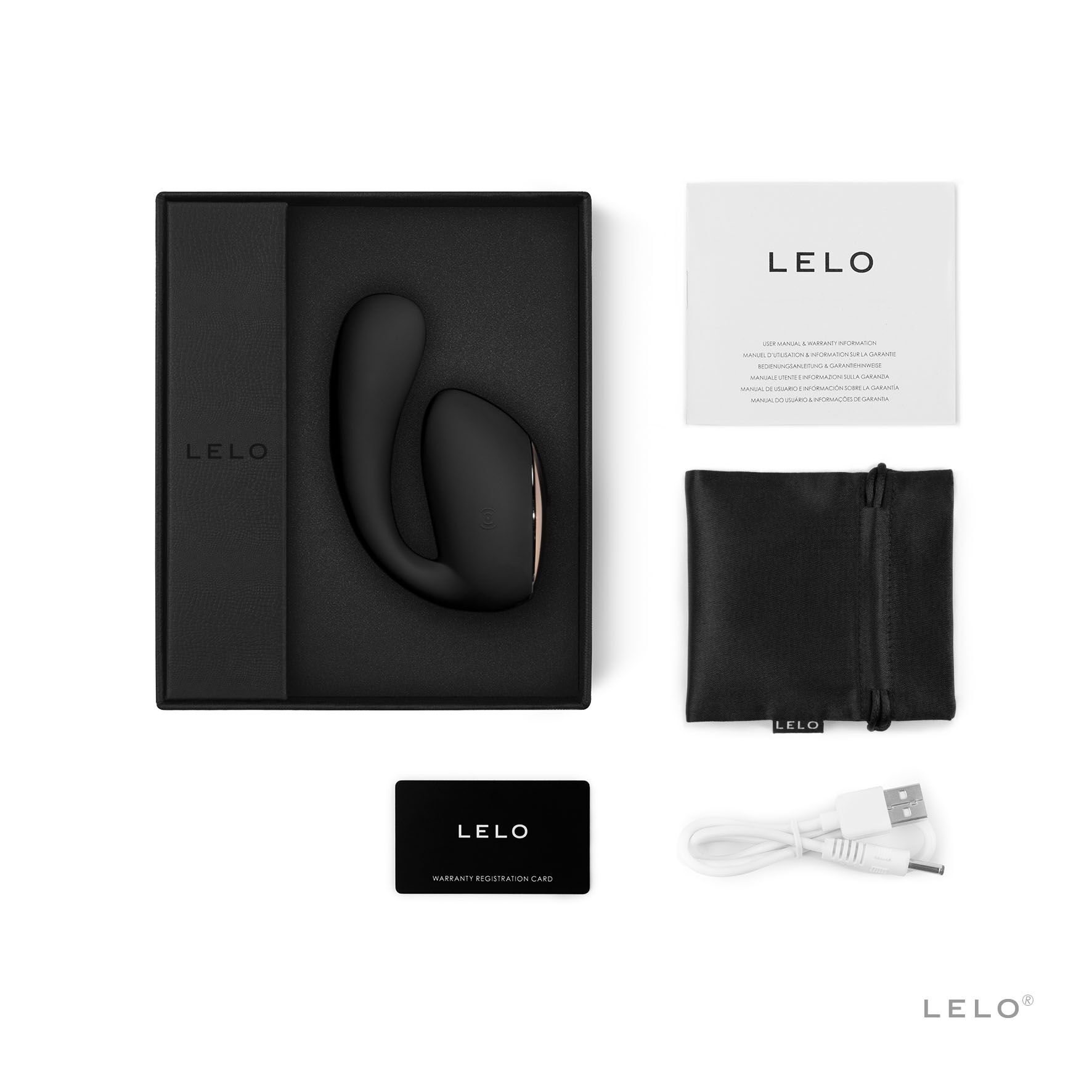 Смарт-вібратор LELO Ida Wave Black, вагінально-кліторальний, технологія WaveMotion, 2 мотори - Зображення 6