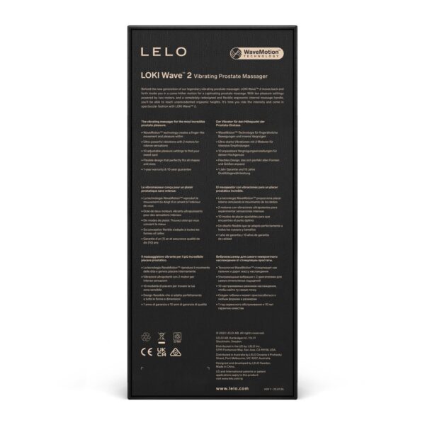 Масажер простати LELO Loki Wave 2 Black, 2 мотори, манливий рух + вібрація - Зображення 5