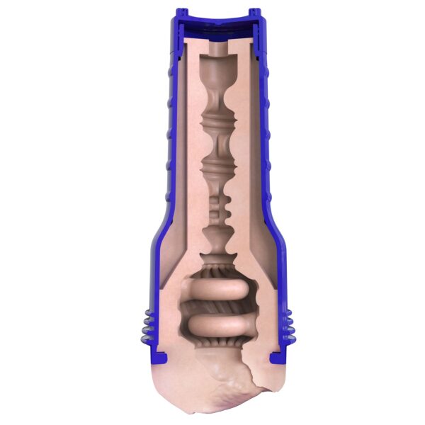 Мастурбатор-вагіна Fleshlight Boost Bang Light Medium Flesh, плаваючі кільця Turbo Tech - Зображення 6