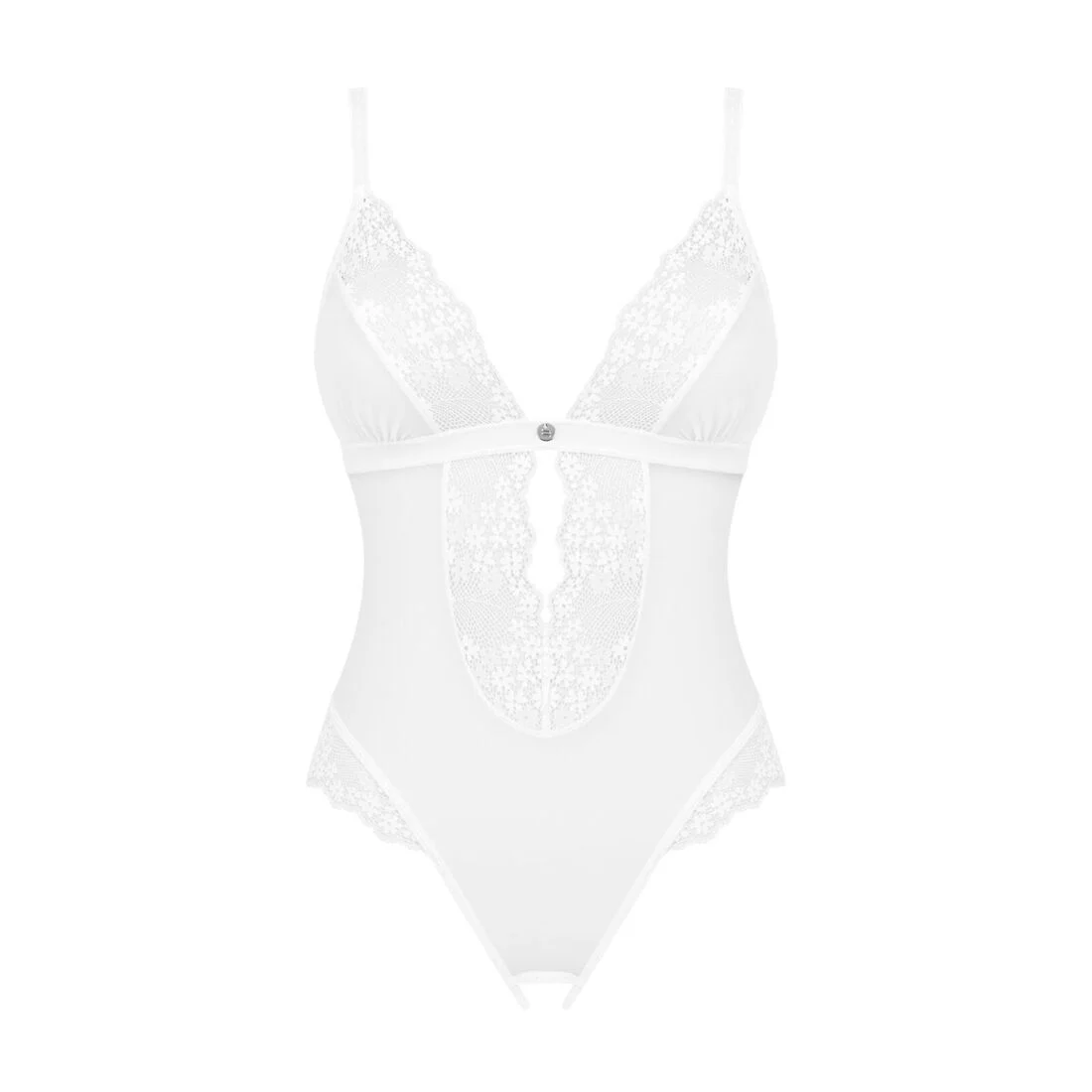 Еротичне напівпрозоре боді Obsessive Heavenlly crotchless teddy M/L, з доступом - Зображення 3