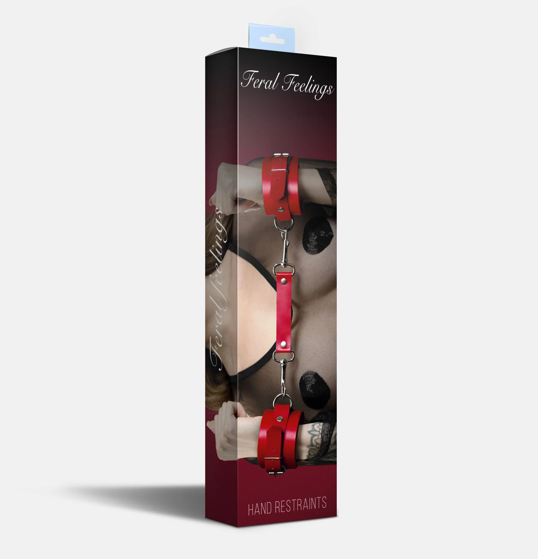Наручники Feral Feelings, натуральна шкіра, червоні - Зображення 2