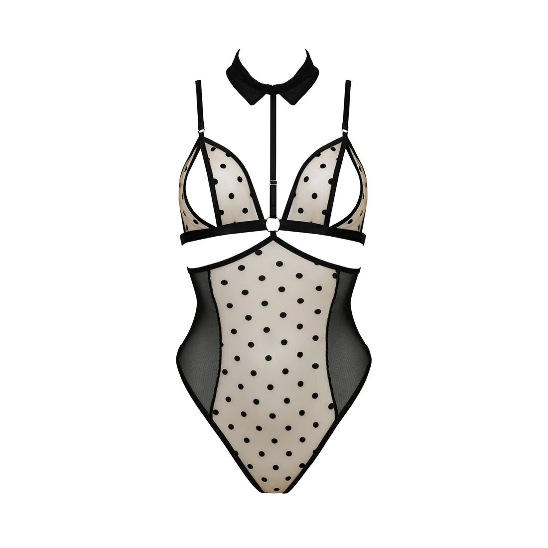 Боді Passion DOMINICA BODY S/M, beige - Зображення 3