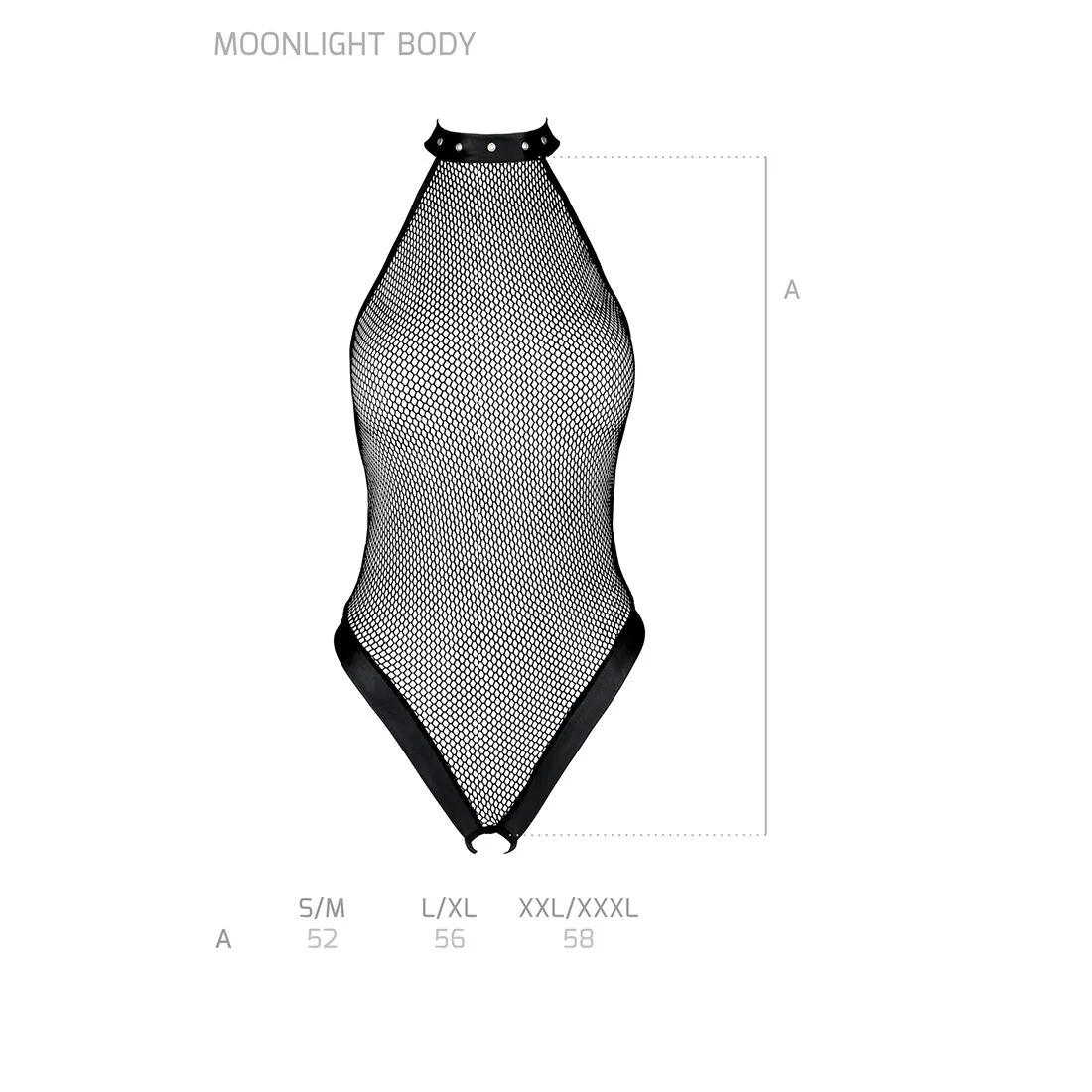 Боді-халтер з відкритим доступом Passion MOONLIGHT BODY L/XL black - Зображення 5