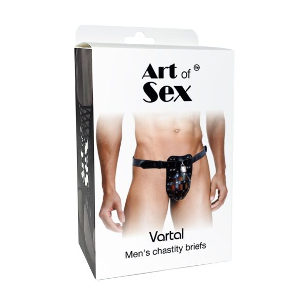 Чоловічий пояс вірності Art of Sex – Vartal, натуральна шкіра - Зображення 4