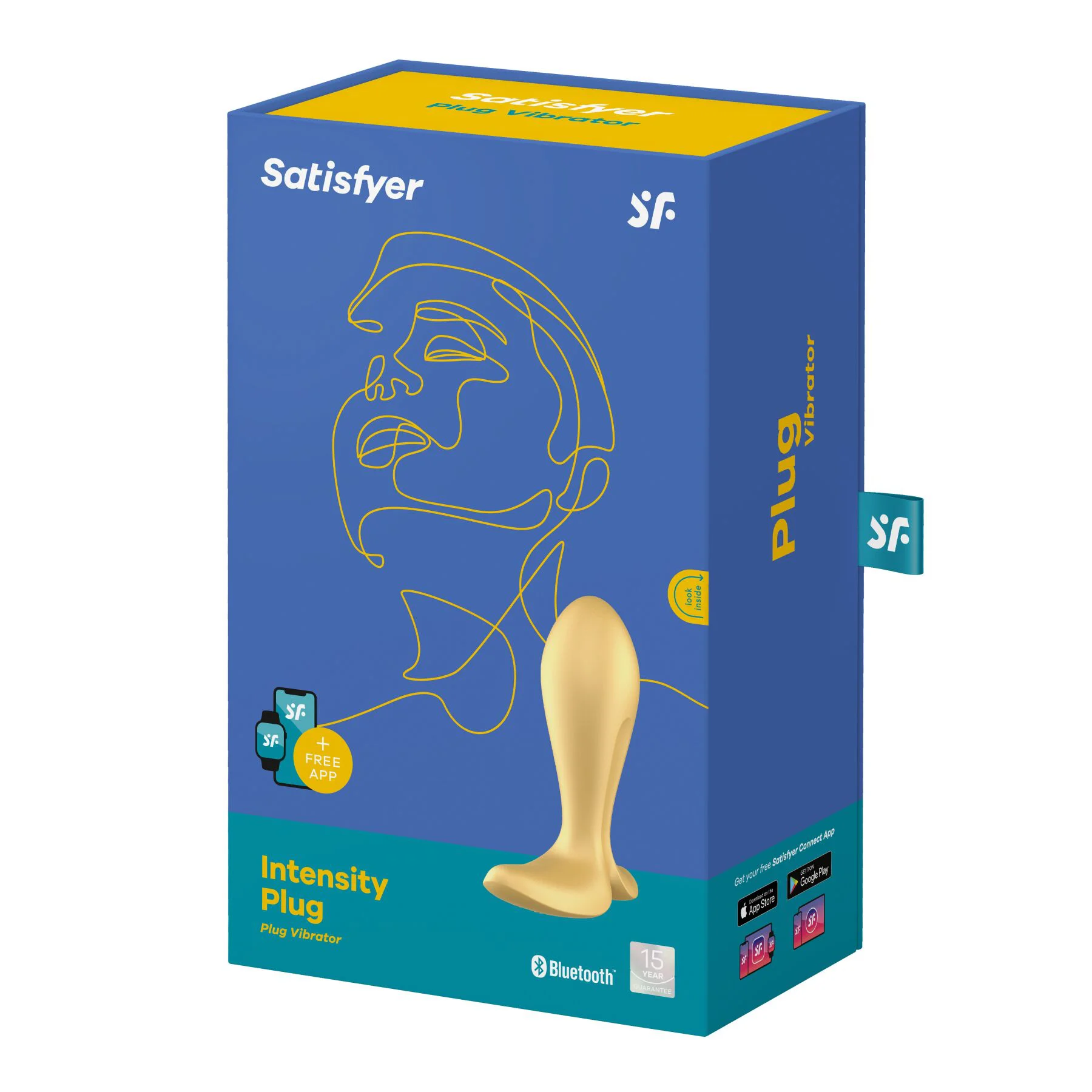 Анальна смарт-пробка Satisfyer Intensity Plug Gold з вібрацією - Зображення 7