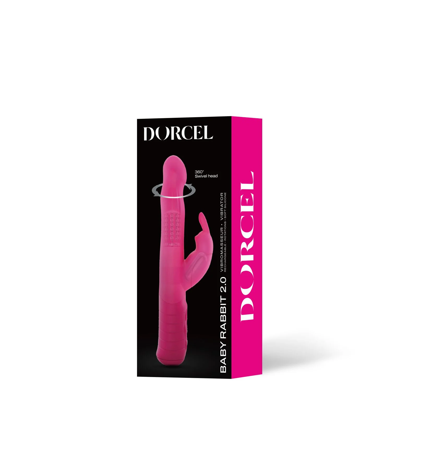 Вібратор-кролик Dorcel Baby Rabbit Magenta 2.0 з перлинним масажем і головкою, що обертається - Зображення 6