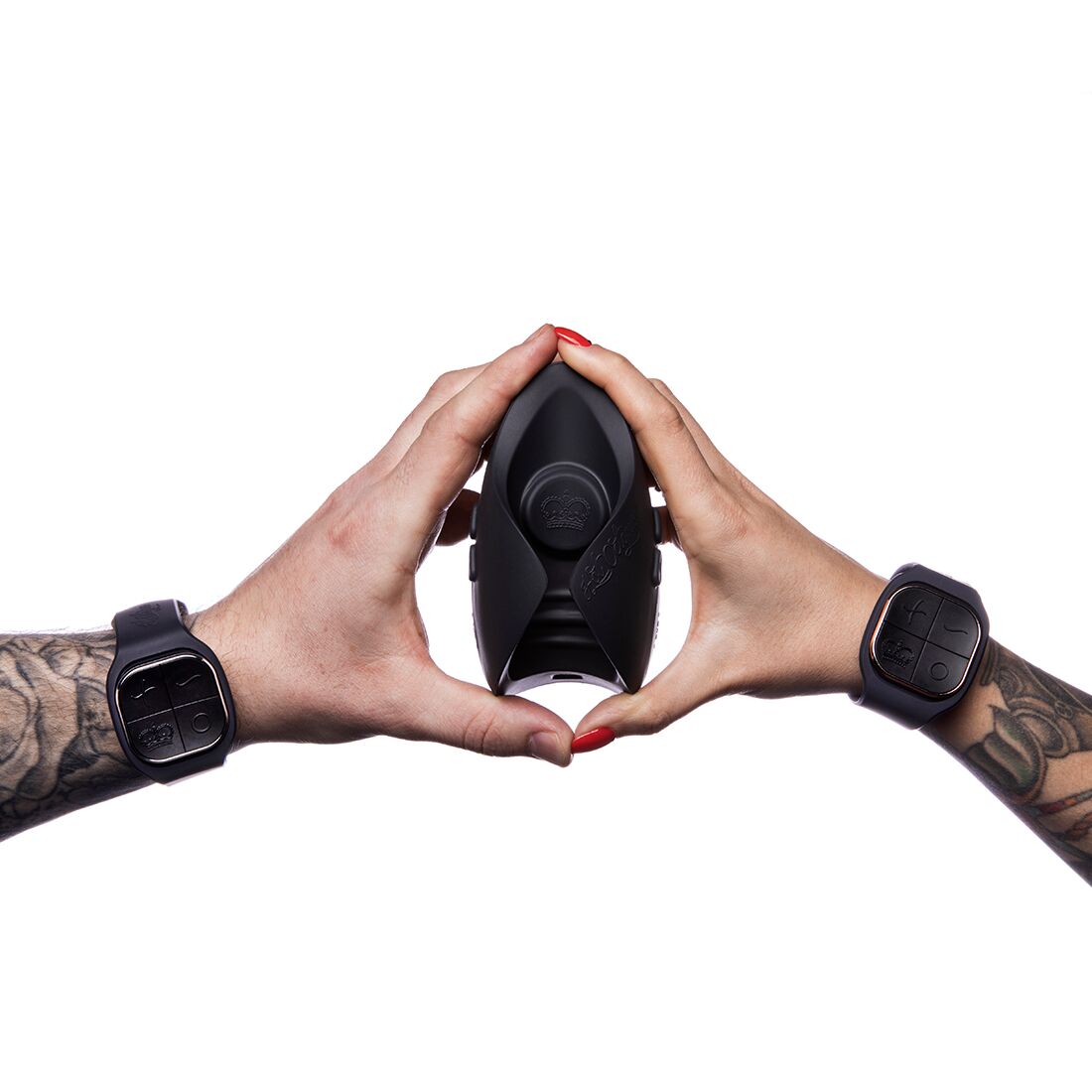 Іграшка для пар Hot Octopuss PULSE DUO LUX, пульсація+вібрація, використання без рук, 2 пульти - Зображення 2