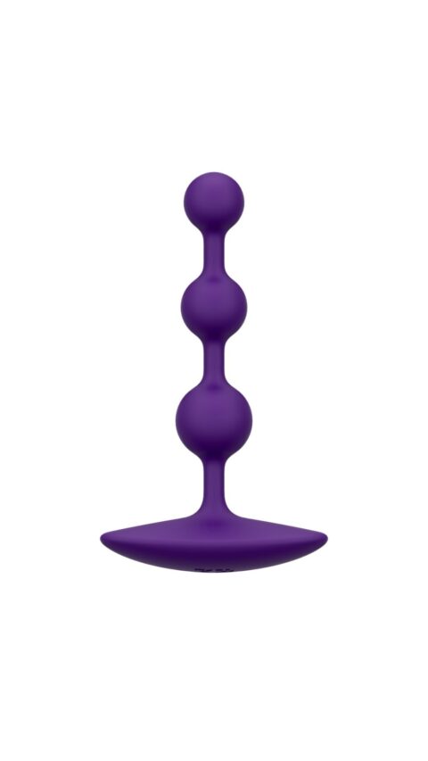 Анальне намисто Romp Amp Dark Purple, силікон, макс. діаметр 2,6 см
