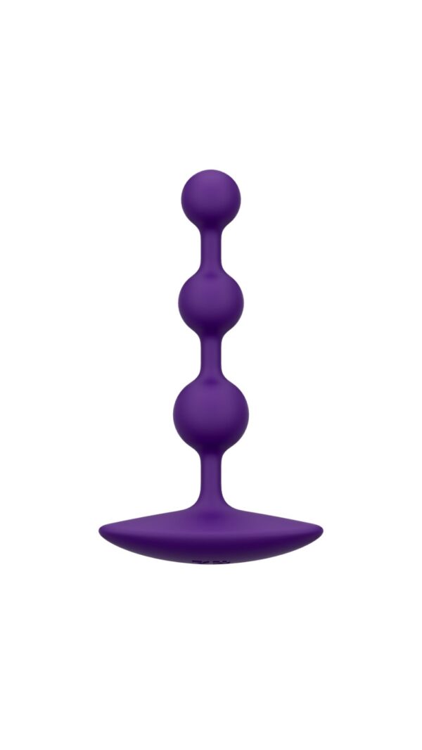 Анальне намисто Romp Amp Dark Purple, силікон, макс. діаметр 2,6 см