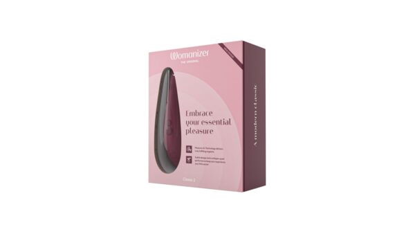 Вакуумний кліторальний стимулятор Womanizer Classic 2 - Bordeaux, 10 режимів, функція Afterglow - Зображення 8