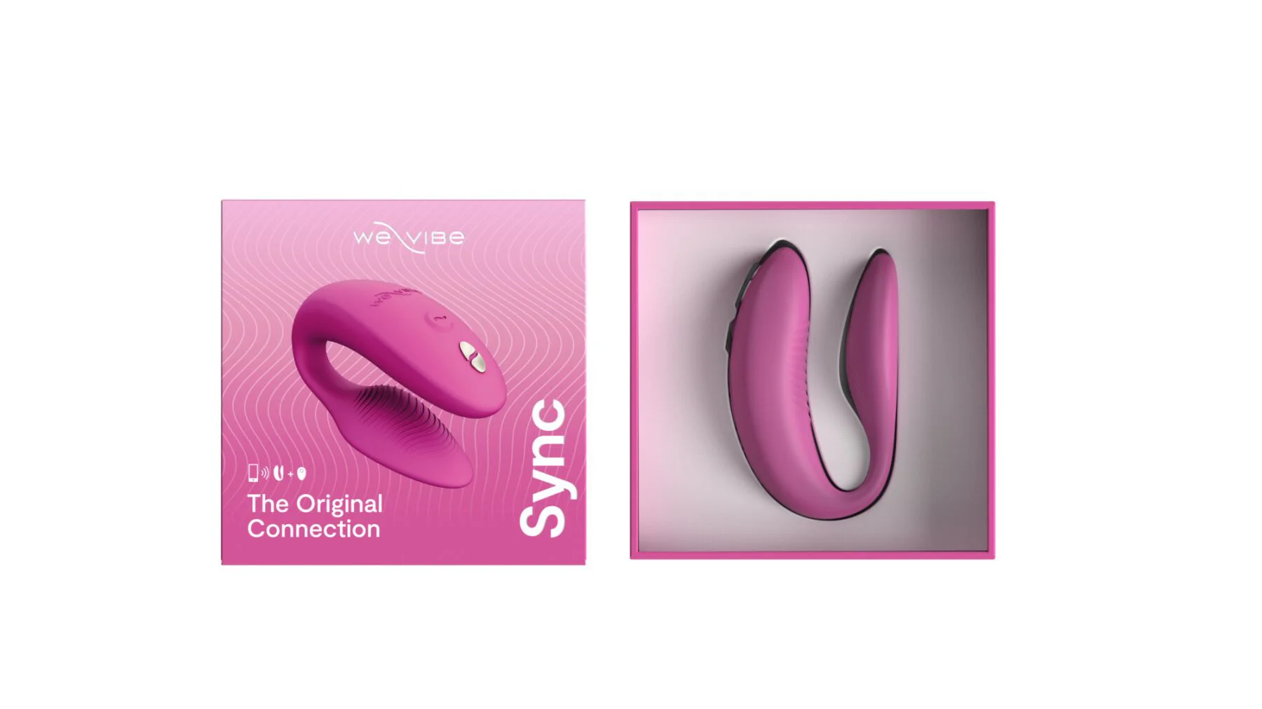Смарт-вібратор для пар We-Vibe Sync 2 Rose, 10 віброрежимів, пульт ДК - Зображення 7
