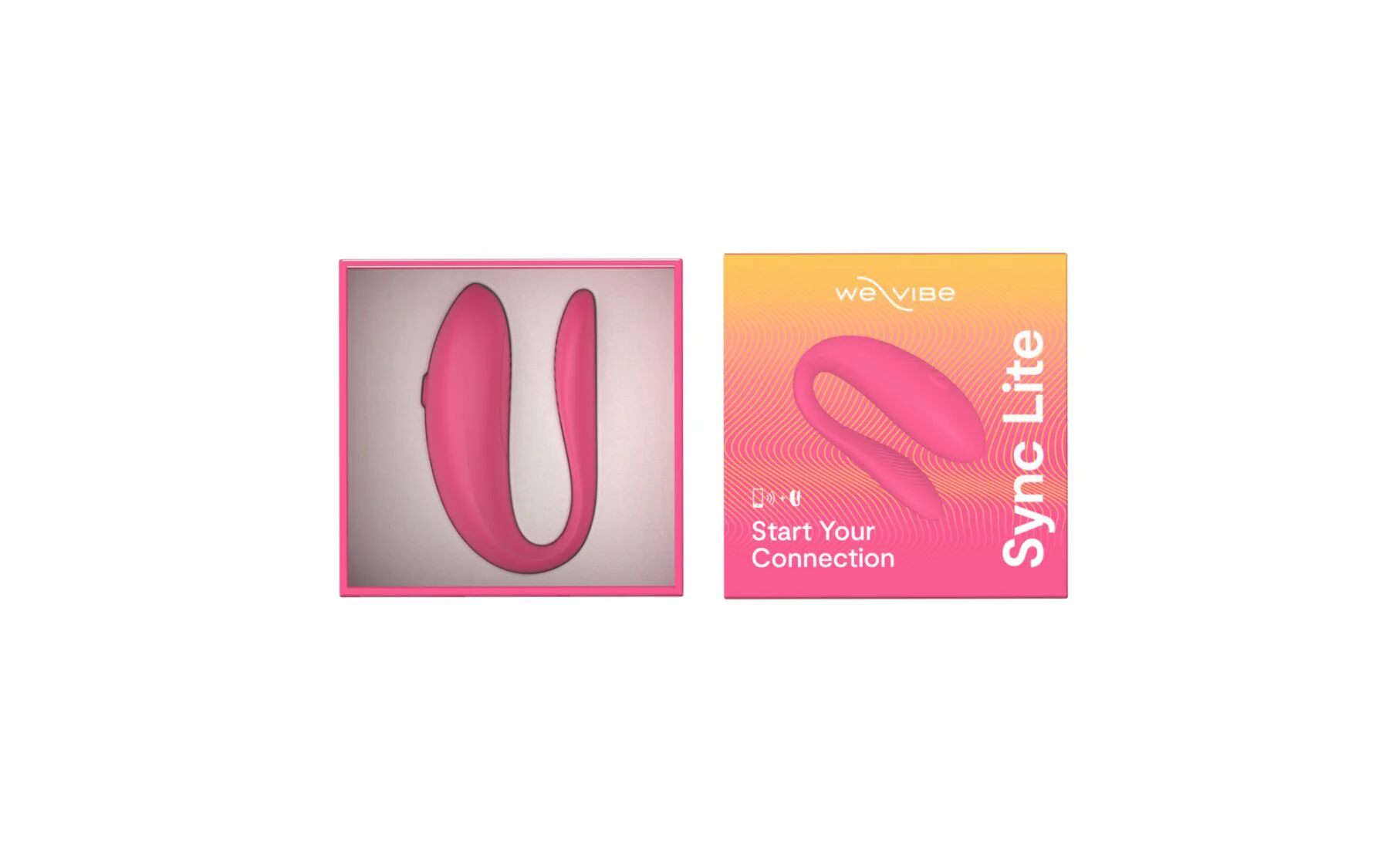 Смарт-вібратор для пар We-Vibe Sync Lite Pink, 10 віброрежимів, можна поєднувати з проникним сексом - Зображення 7