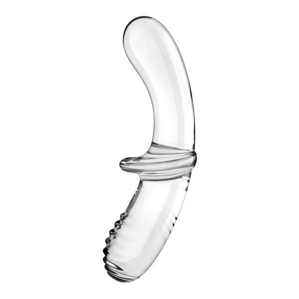 Двосторонній скляний дилдо Satisfyer Double Crystal Transparent, боросилікатне скло, унісекс - Зображення 3
