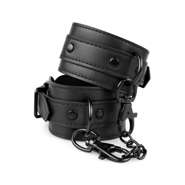 Поножі Bedroom Fantasies: Faux Leather Ankle Cuffs, чорні - Зображення 2
