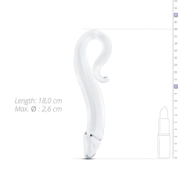 Скляний дилдо Gildo Glass Dildo No. 14, реалістична головка - Зображення 2