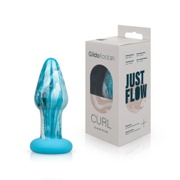 Скляна анальна пробка Gildo Ocean Curl, макс. діаметр 4 см - Зображення 8