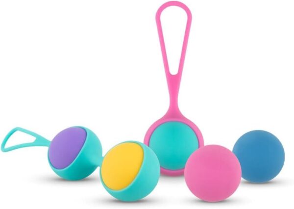 Набір вагінальних кульок PMV20: Vita – Kegel Ball Set, маса 40, 50, 60 г, два тримачі - Зображення 5