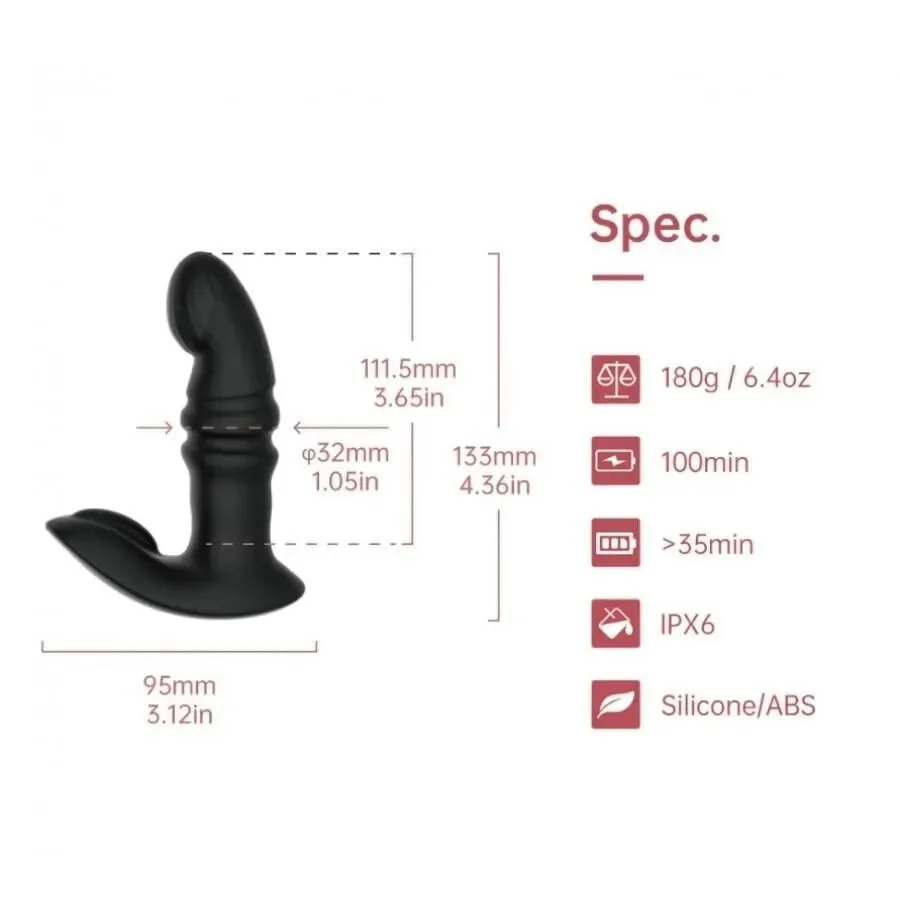 Смарт вібратор-пульсатор Fun Town Jive Black, імітація фрикцій - Зображення 2