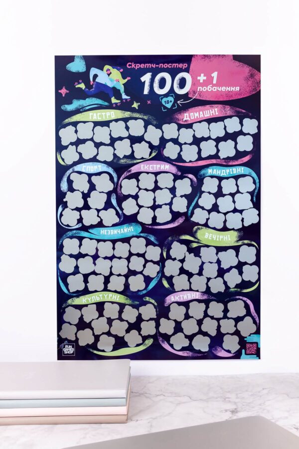 Скретч постер «100+1 побачення» (UA) - Зображення 3