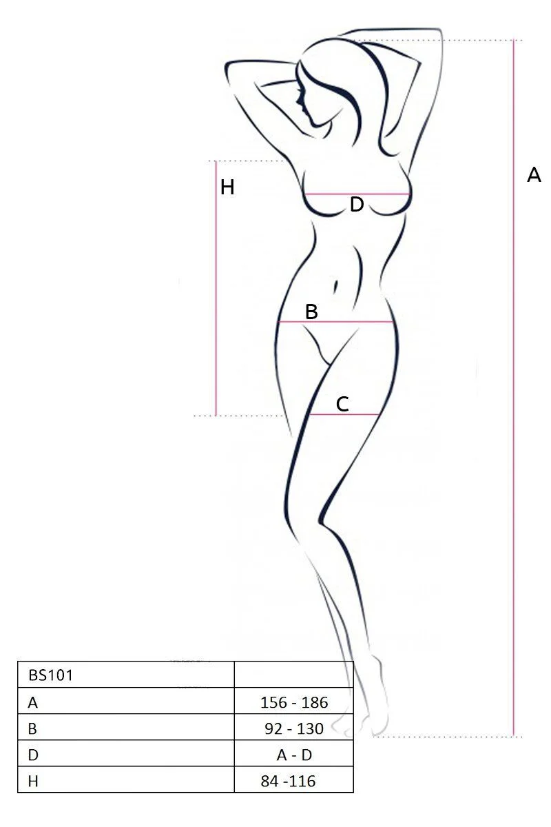 Напівпрозора мінісукня Passion BS101 One Size, white, рукава-мітенки - Зображення 5